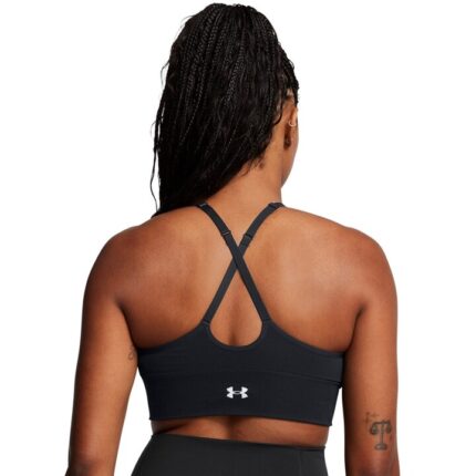Under Armour Vanish Seamless Low Bra Γυναικείο Αθλητικό Μπουστάκι Μαύρο