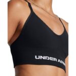 Under Armour Vanish Seamless Low Bra Γυναικείο Αθλητικό Μπουστάκι Μαύρο