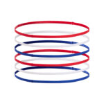 Under Armour Mini Elastic 6P Αθλητικό Περιμετώπιο Mπλε / Κόκκινο / Λευκό
