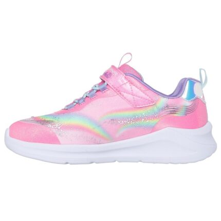Skechers S-Lights: Unicorn Chaser Παιδικά Sneakers με Φωτάκια Ροζ / Μωβ