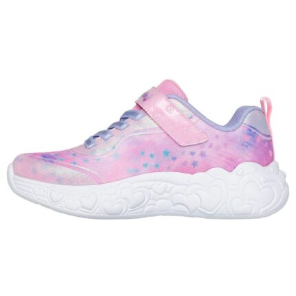 Skechers S-Lights: Eternal Heart Lights Παιδικά Sneakers με Φωτάκια Ροζ / Μωβ