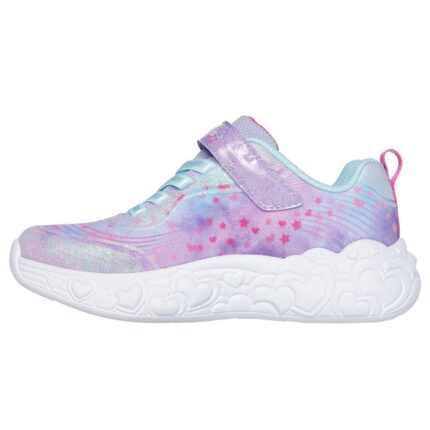 Skechers S-Lights: Eternal Heart Lights Παιδικά Sneakers με Φωτάκια Μωβ / Σιελ / Ροζ