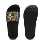 Puma Leadcat 2.0 Snake Chic Γυναικείες Παντόφλες Μαύρες / Χρυσό