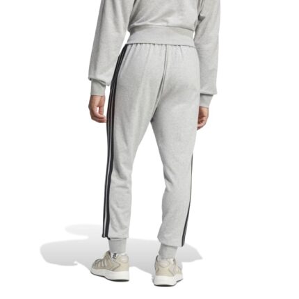 adidas Essential 3-Stripes French Terry Pants Ανδρικό Παντελόνι με Λάστιχο Γκρι