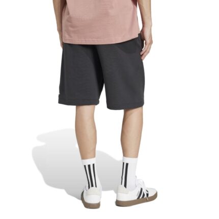 adidas Essentials Big Logo French Terry Shorts Ανδρική Βερμούδα Μαύρη