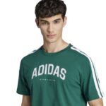 adidas Codes Collegiate Linear Graphic Tee Ανδρικό Κοντομάνικο Πράσινο