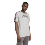 adidas Codes Collegiate Linear Graphic Tee Ανδρικό Κοντομάνικο Γκρι