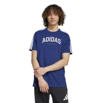adidas Codes Collegiate Linear Graphic Tee Ανδρικό Κοντομάνικο Μπλε