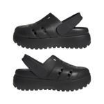 adidas Adilette Platform Clogs Γυναικεία Σαμπό Μαύρα