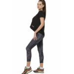 Body Action High-Waisted 7/8 Leggings Black Muzzle Γυναικείο Ψηλόμεσο Κολάν Μαύρο