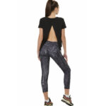 Body Action High-Waisted 7/8 Leggings Black Muzzle Γυναικείο Ψηλόμεσο Κολάν Μαύρο