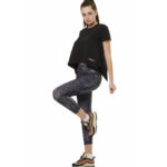 Body Action High-Waisted 7/8 Leggings Black Muzzle Γυναικείο Ψηλόμεσο Κολάν Μαύρο