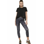 Body Action High-Waisted 7/8 Leggings Black Muzzle Γυναικείο Ψηλόμεσο Κολάν Μαύρο