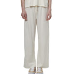 Body Action Wide Leg Pants White Alyssum Παντελόνι Σε Ίσια Γραμμή Εκρού