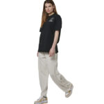 Body Action Wide-Leg Trousers Salt Ecru Γυναικείο Παντελόνι Φαρδύ με Κουμπιά Εκρού