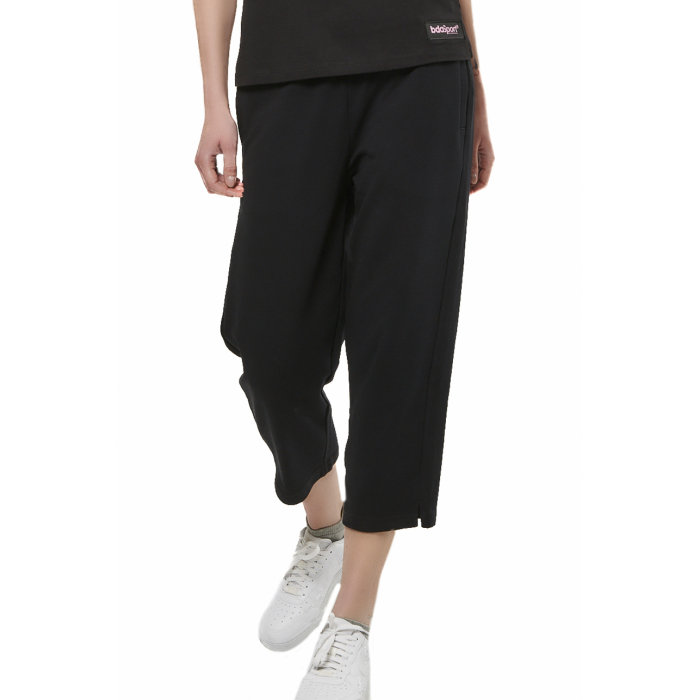 Body Action Crop Wide-Leg Pants Black Γυναικειο Παντελόνι Ίσιο Κάπρι Μαύρο