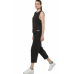 Body Action Crop Wide-Leg Pants Black Γυναικειο Παντελόνι Ίσιο Κάπρι Μαύρο
