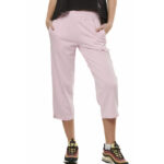 Body Action Crop Wide-Leg Pants Pink Ice Γυναικειο Παντελόνι Ίσιο Κάπρι Ροζ