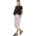 Body Action Crop Wide-Leg Pants Pink Ice Γυναικειο Παντελόνι Ίσιο Κάπρι Ροζ