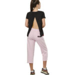 Body Action Crop Wide-Leg Pants Pink Ice Γυναικειο Παντελόνι Ίσιο Κάπρι Ροζ