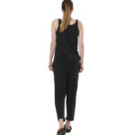 Body Action Natural Dye Slub Beach Crop Pants Black Γυναικείο Παντελόνι Κάπρι Μαύρο