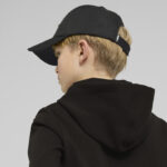 Puma Ess Metal Puma Cat BΒ Cap Jr Παιδικό Καπέλο Jockey Υφασμάτινο Μαύρο