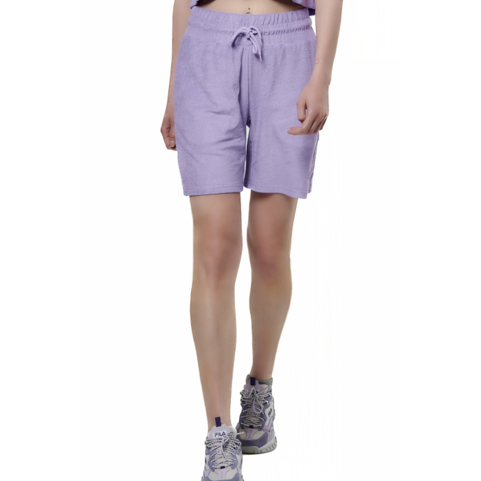 Body Action Beach High Waist Shorts Lavender Chalk Γυναικεία Βερμούδα Σορτς Μωβ
