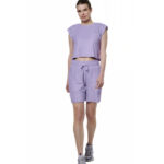 Body Action Beach High Waist Shorts Lavender Chalk Γυναικεία Βερμούδα Σορτς Μωβ