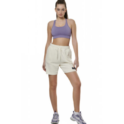 Body Action Gymtech Sweat Shorts White Alyssum Γυναικείο Σορτς / Βερμούδα Εκρού