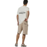 Body Action French Terry Jogging Shorts Taupe Grey Ανδρική Βερμούδα Μπεζ