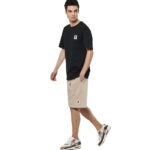 Body Action French Terry Jogging Shorts Taupe Grey Ανδρική Βερμούδα Μπεζ