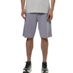 Body Action French Terry Jogging Shorts Lilac Grey Ανδρική Βερμούδα Μωβ / Γκρι