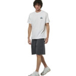 Body Action Natural Dye Carpenter Shorts Charcoal Grey Ανδρική Βερμούδα Γκρι