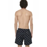 Body Action Crepe Swimming Shorts Black Palm Tree Ανδρικό Μαγιό Μαύρο