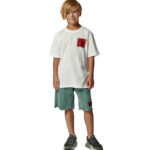 Body Action Natural Dye Bermuda Shorts Pine Green Παιδική Βερμούδα Πράσινη