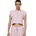 Body Action Beach Tank Top Pink Ice Γυναικείο Κοντομάνικο Κοντό Ροζ