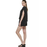 Body Action Natural Dye Slub Sleeveless T-Shirt Black Γυναικείο Κοντομάνικο Μαύρο