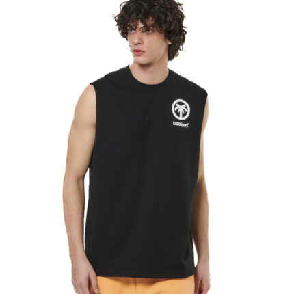 Body Action Classic Tank Tee Black Ανδρικό Αμάνικο Μπλουζάκι Μαύρο