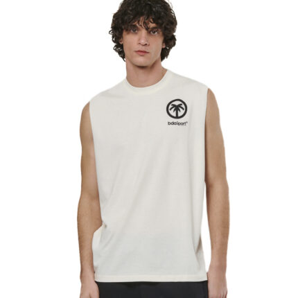 Body Action Classic Tank Tee White Alyssum Ανδρικό Αμάνικο Μπλουζάκι Λευκό