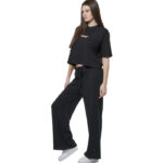 Body Action Relaxed Fit T-Shirt Black Γυναικείο Κοντομάνικο Crop Μαύρο