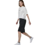 Body Action Relaxed Fit T-Shirt White Γυναικείο Κοντομάνικο Crop Λευκό