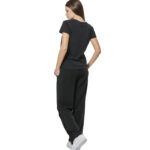 Body Action V-Neck T-Shirt Black Alyssum Γυναικείο Κοντομάνικο Μαύρο