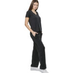 Body Action V-Neck T-Shirt Black Alyssum Γυναικείο Κοντομάνικο Μαύρο