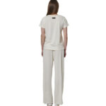 Body Action V-Neck T-Shirt White Alyssum Γυναικείο Κοντομάνικο Λευκό