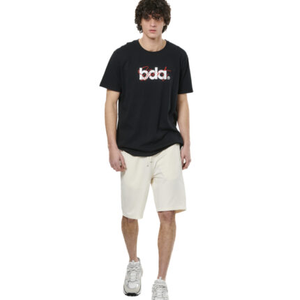 Body Action Logo T-Shirt Black Ανδρικό Κοντομάνικο Μαύρο