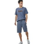 Body Action Logo T-Shirt China Blue Ανδρικό Κοντομάνικο Μπλέ