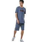 Body Action Logo T-Shirt China Blue Ανδρικό Κοντομάνικο Μπλέ