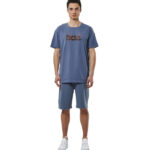 Body Action Logo T-Shirt China Blue Ανδρικό Κοντομάνικο Μπλέ