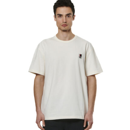 Body Action Relaxed Fit T-Shirt Egret Ecru Ανδρική Κοντομάνικη Εκρού