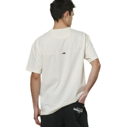 Body Action Relaxed Fit T-Shirt Egret Ecru Ανδρική Κοντομάνικη Εκρού